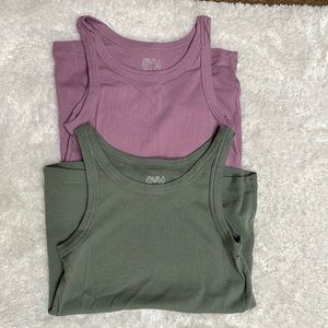 Gymboree Girls’ Tank Tops (Bundle of 2) Green & Purple Small (5/6)